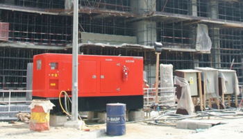 Generator on hire for Civil Constructions site